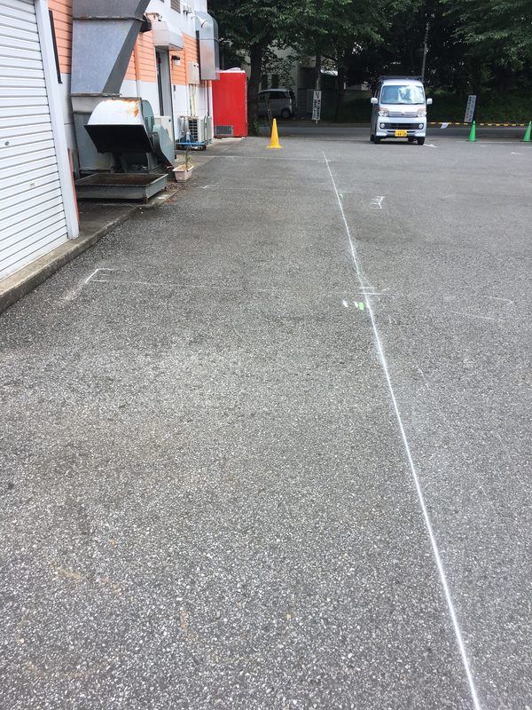 千葉県野田市　駐車場白線引き（ライン工事）のサムネイル